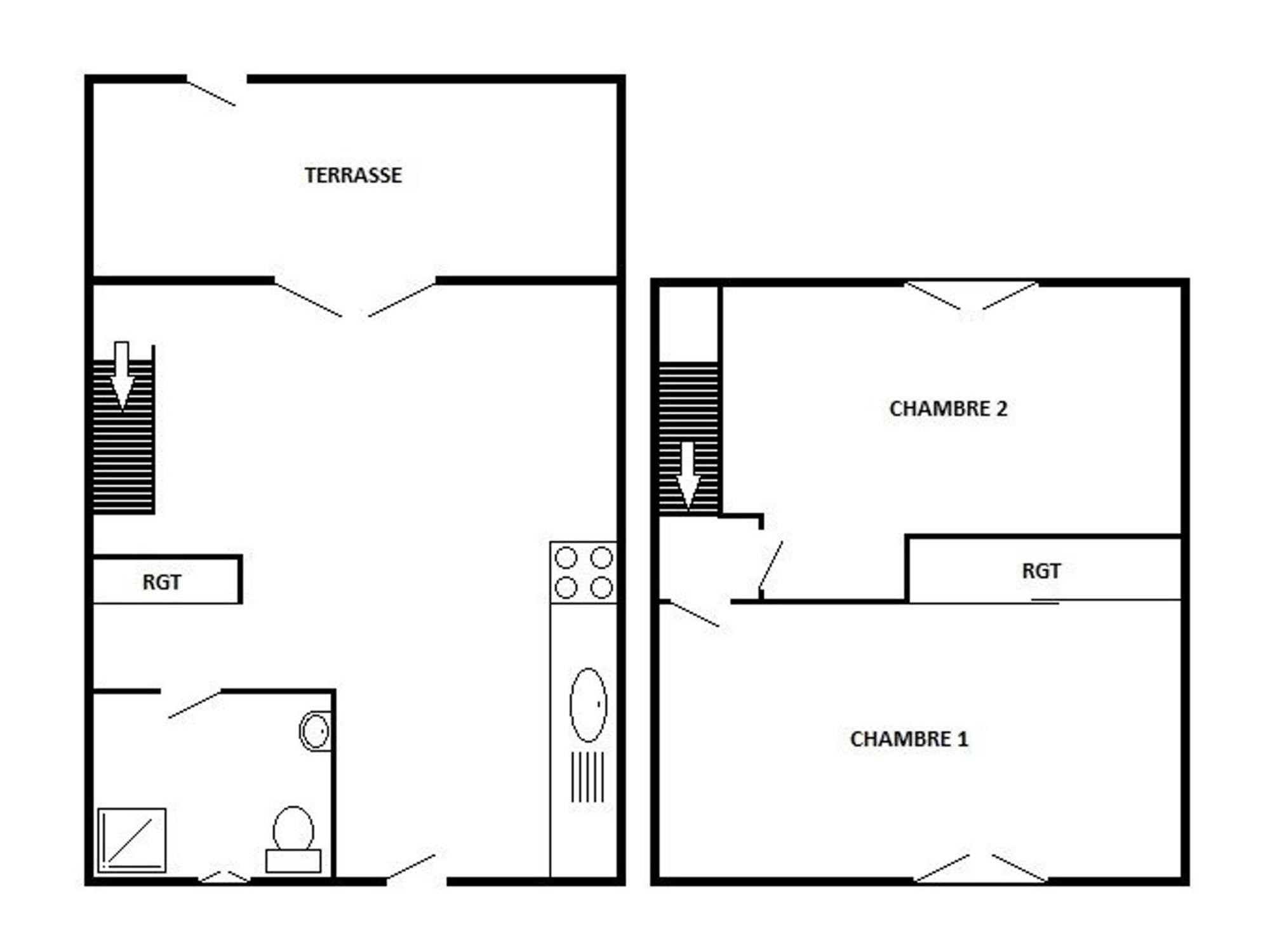 Charmante Villa T3 Avec Terrasse, Parking Et Proximite Plage - Ideale Familles, 5 Couchages - Fr-1-81-472 Лёкат Экстерьер фото